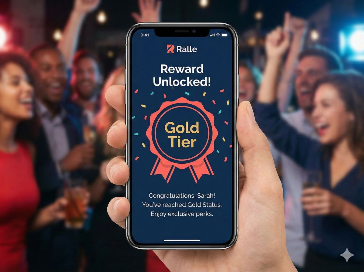 Ralle activation interface showing member rewards